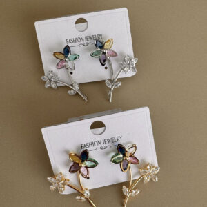 14K laminated gold stud earrings