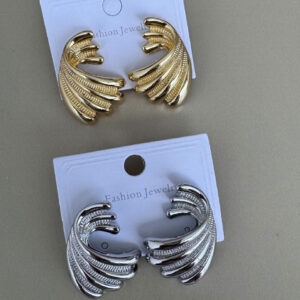 14K laminated gold party earrings