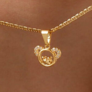 18K laminated gold charm