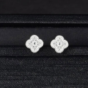 Clover Stud Earrings in Italian 925 Sterling Silver