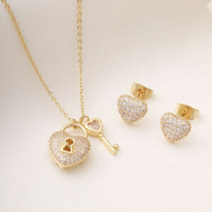 14K gold-plated jewelry set