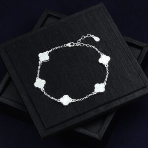Clover Bracelet in 925 Italian Silver