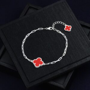 Clover Bracelet in 925 Italian Silver