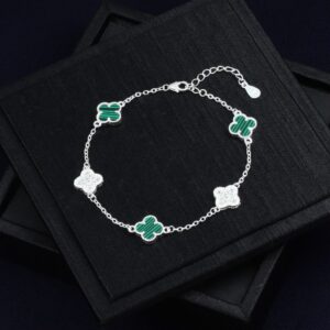Clover Bracelet in 925 Italian Silver