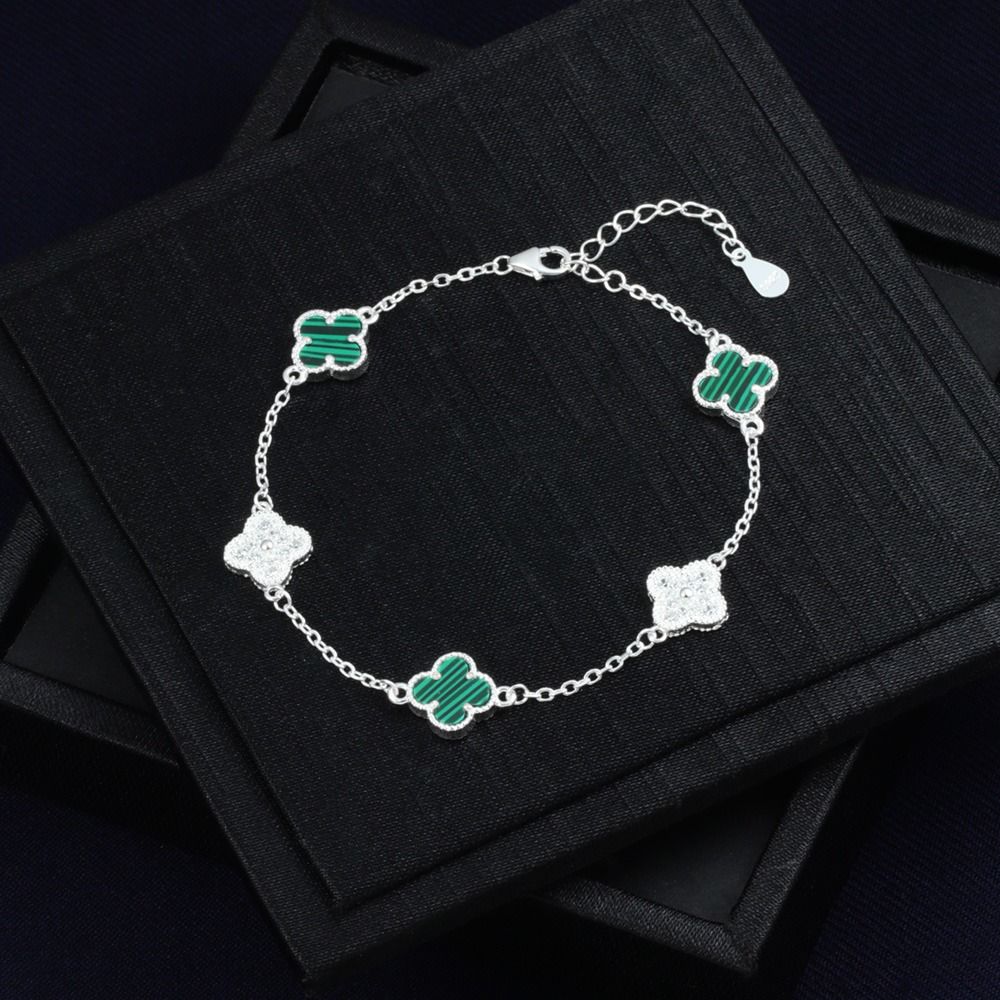 Clover Bracelet in 925 Italian Silver