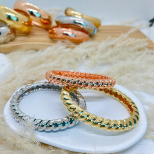 14K Gold laminated Bangle Set